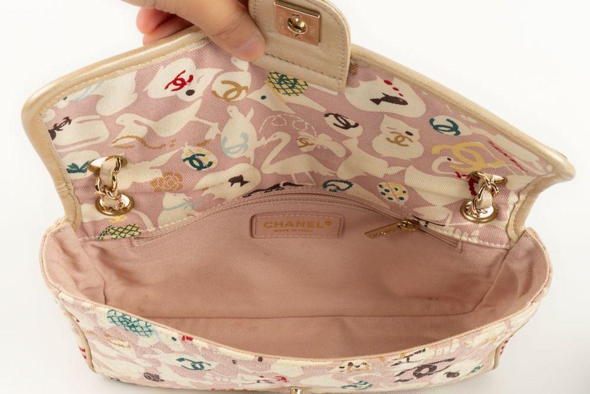 Chanel Timeless Bag in Pink and White, 2007 3