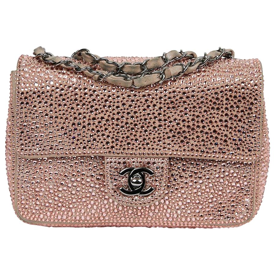 Chanel Limited Edition Timeless Bag In Pink Velvet Calf Leather 