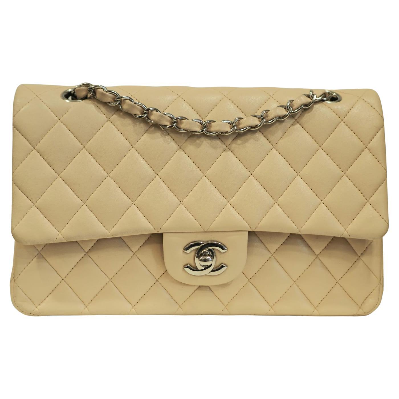 Chanel timeless beige 2.55 shoulder bag