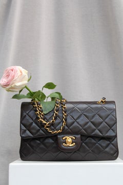 Chanel “Timeless” brown lambskin bag