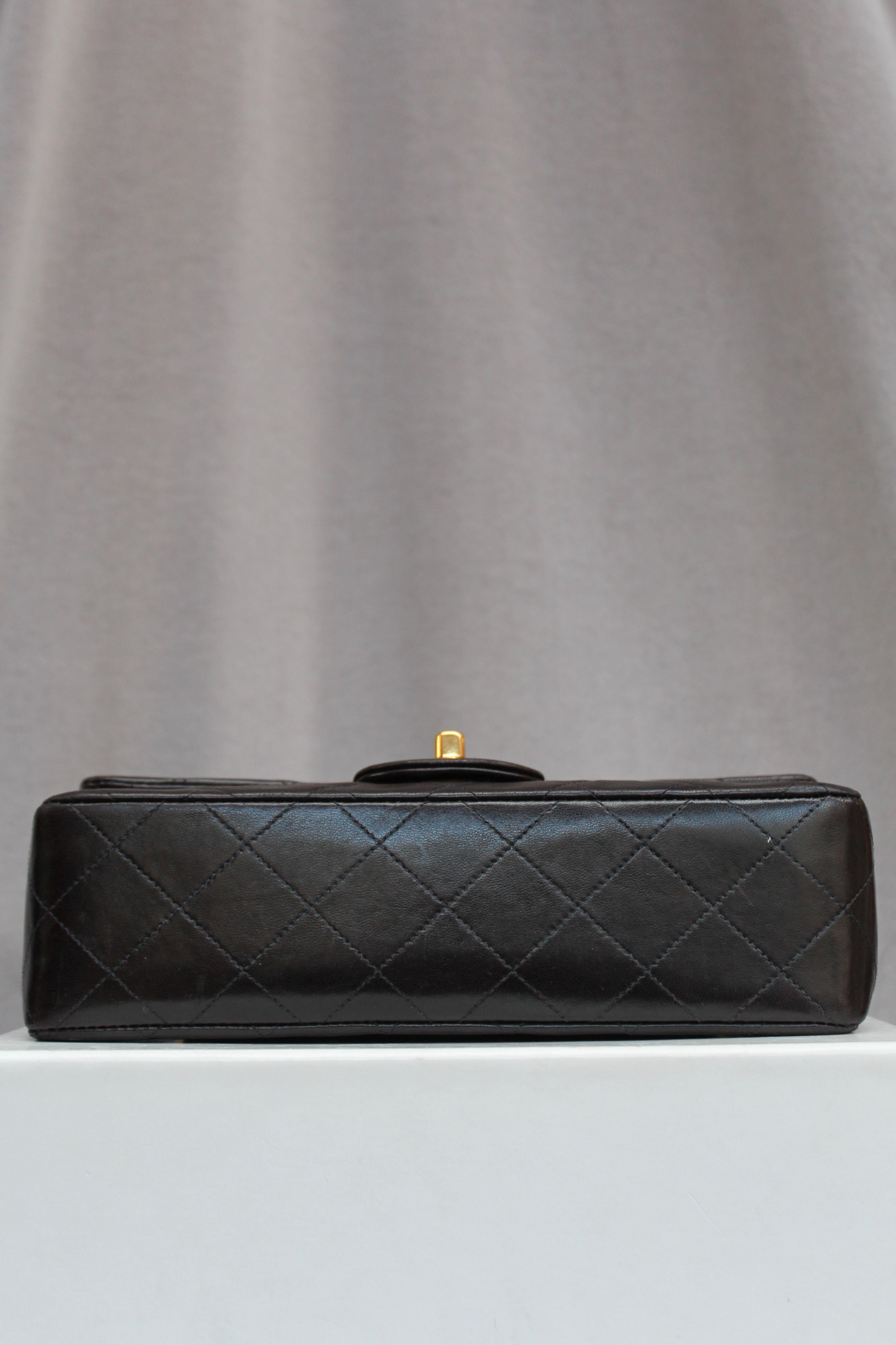 Chanel “Timeless” brown lambskin bag For Sale 2