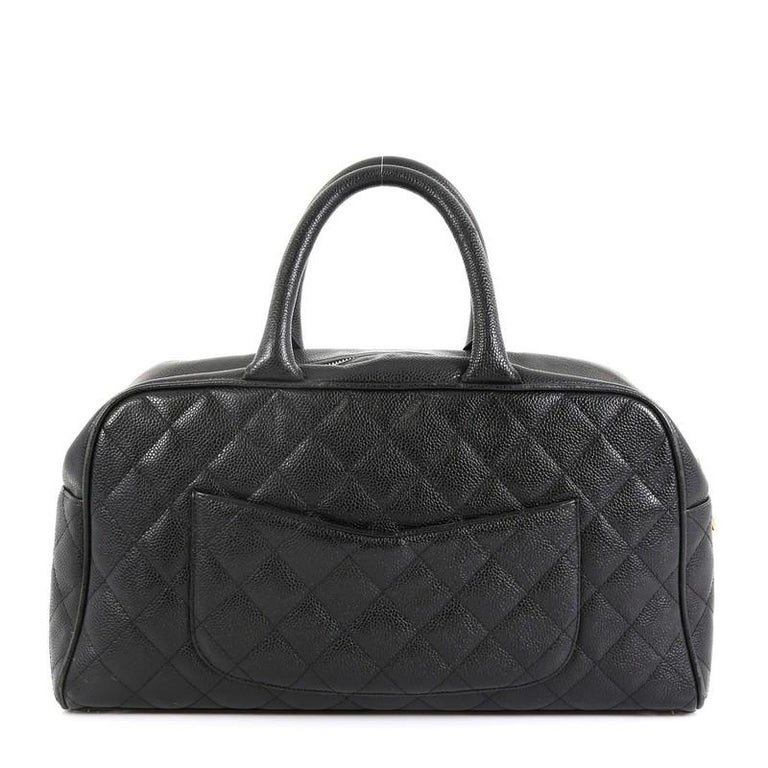 Chanel Timeless CC Bowler Bag Quilted Caviar Large at 1stDibs