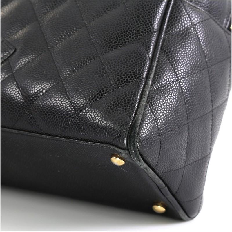 Chanel Timeless CC Bowler Bag Quilted Caviar Large 1