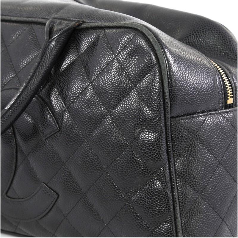 Chanel Timeless CC Bowler Bag Quilted Caviar Large 2
