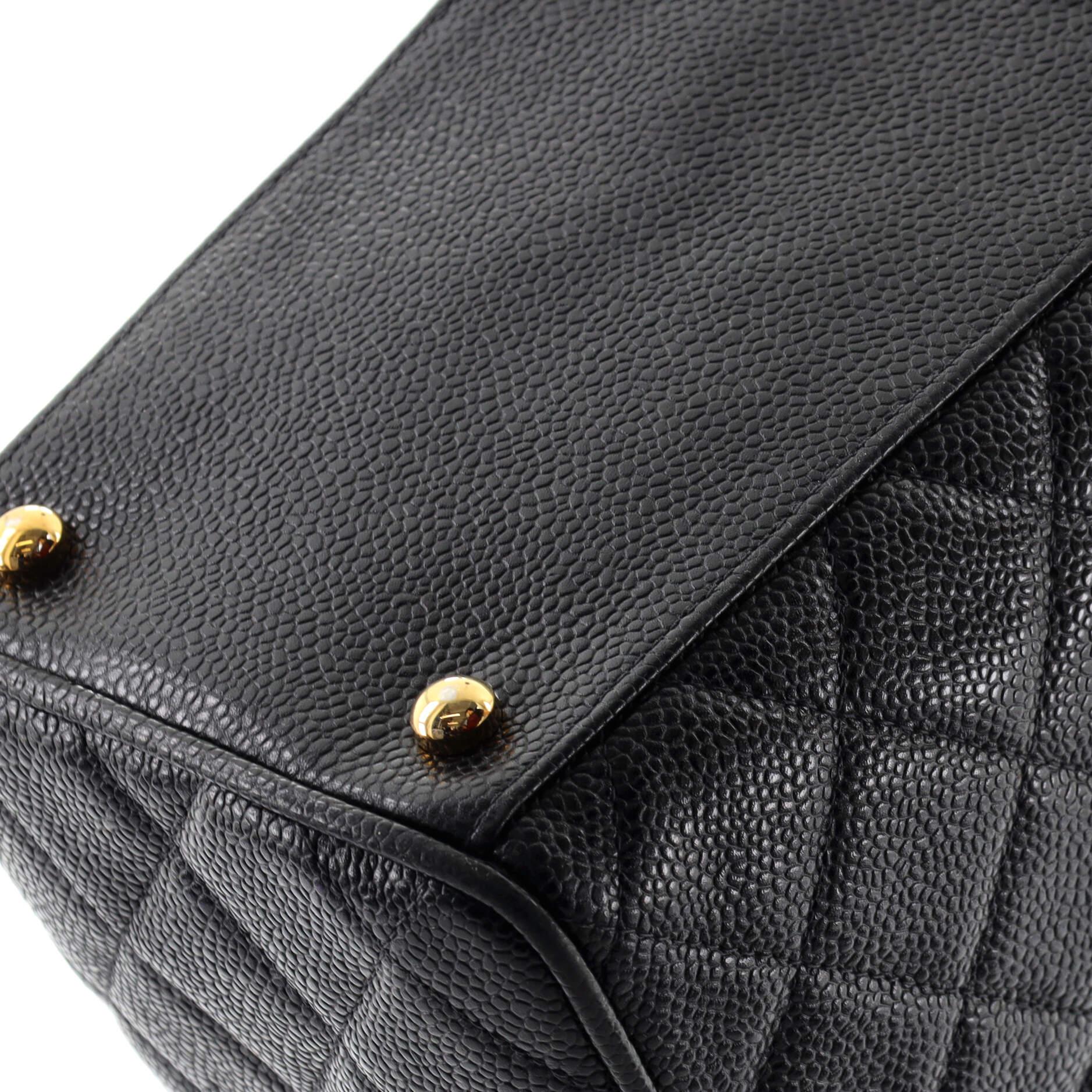 Chanel Timeless CC Bowler Tasche Gesteppt Kaviar Groß 2