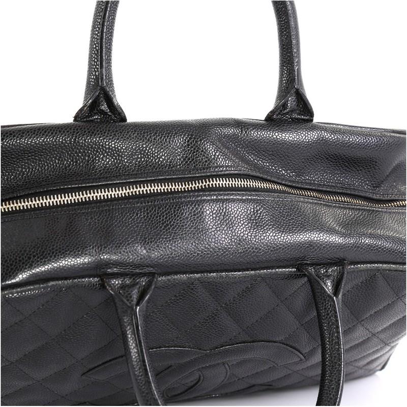 Chanel Timeless CC Bowler Bag Quilted Caviar Large 3