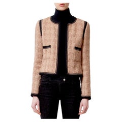 Chanel Timeless CC Buttons Nude Beige Tweed Jacket