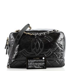 Chanel Timeless CC Camera Bag Quilted Shiny Aged Calfskin Medium