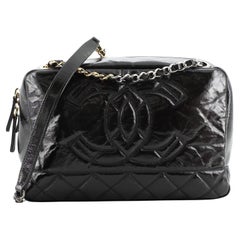 Chanel Timeless CC Camera Bag Quilted Shiny Aged Calfskin Medium