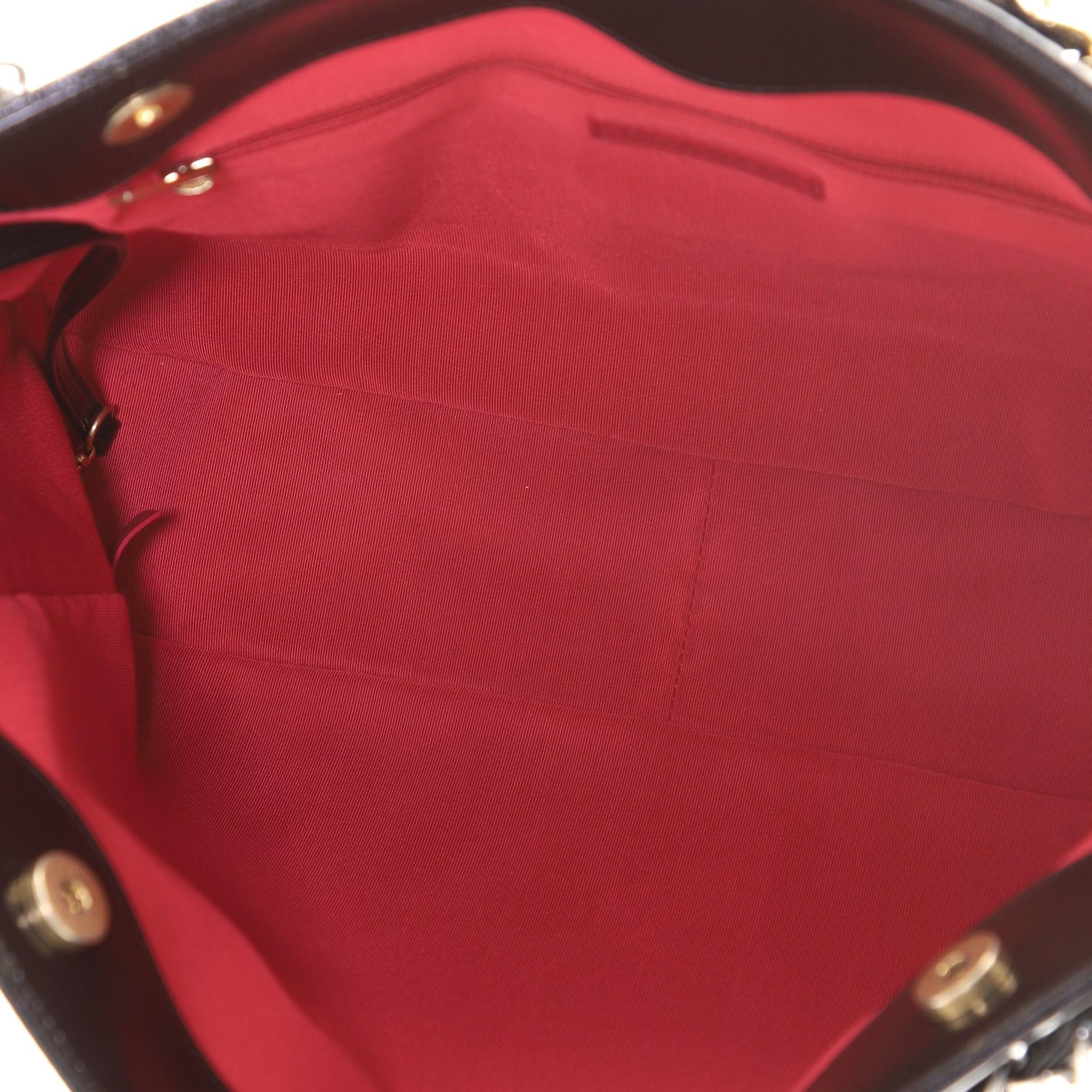 Chanel Timeless CC Chain Shopping Tote Glazed Calfskin Medium In Good Condition In NY, NY