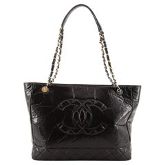 Chanel Timeless CC Chain Shopping Tote Glazed Calfskin Medium