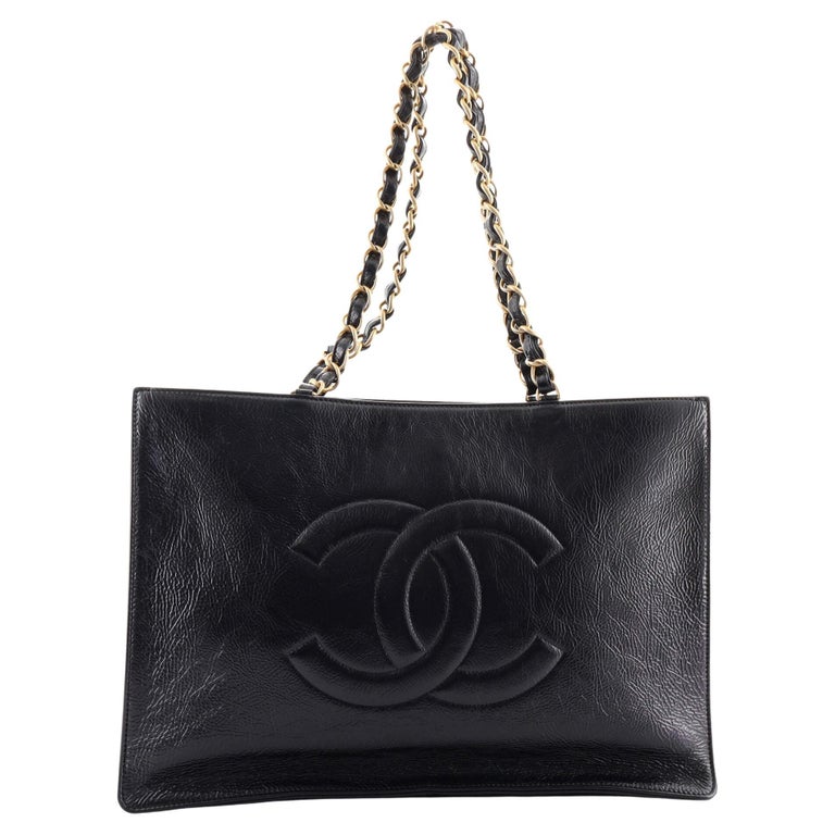 CHANEL, Bags, New Chanel 23s Mini 22 Black Shiny Crumpled Calfskin Gold  Hdw Pearl Strap Bag