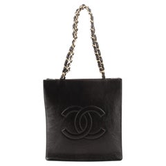 Chanel Timeless CC Chain Shopping Tote Shiny Aged Calfskin North South