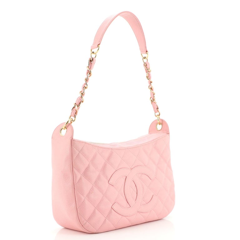 Chanel Timeless CC Chain Shoulder Bag Quilted Caviar Medium at