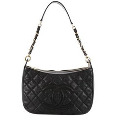 Chanel Timeless CC Chain Shoulder Bag Quilted Caviar Medium