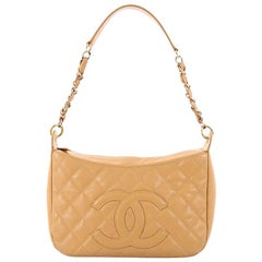 Chanel Timeless CC Chain Shoulder Bag Quilted Caviar Medium