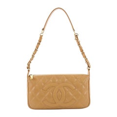 Chanel Timeless CC Chain Shoulder Bag Quilted Caviar Small