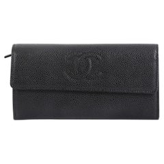 Chanel Timeless CC Flap Wallet Caviar Long