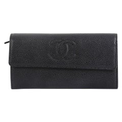 Chanel Timeless CC Flap Wallet Caviar Long