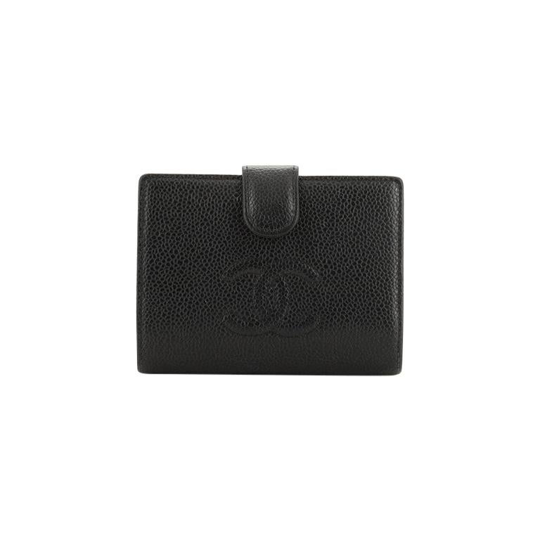 Chanel Timeless CC French Wallet Caviar Compact at 1stDibs