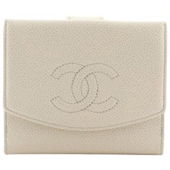 Chanel Timeless CC French Wallet Caviar Compact
