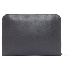 CHANEL Timeless CC Portfolio Pouch leather embossed tech accessories clutch bag