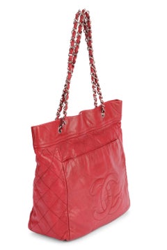 Borsa tote Chanel Timeless CC rossa