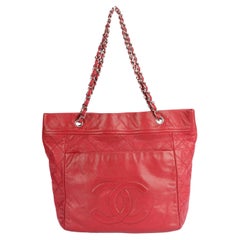 Borsa tote Chanel Timeless CC rossa