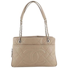 Chanel Timeless CC Shopping Tote Quilted Caviar Medium