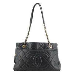 Chanel Timeless CC Shopping Tote Quilted Caviar Medium