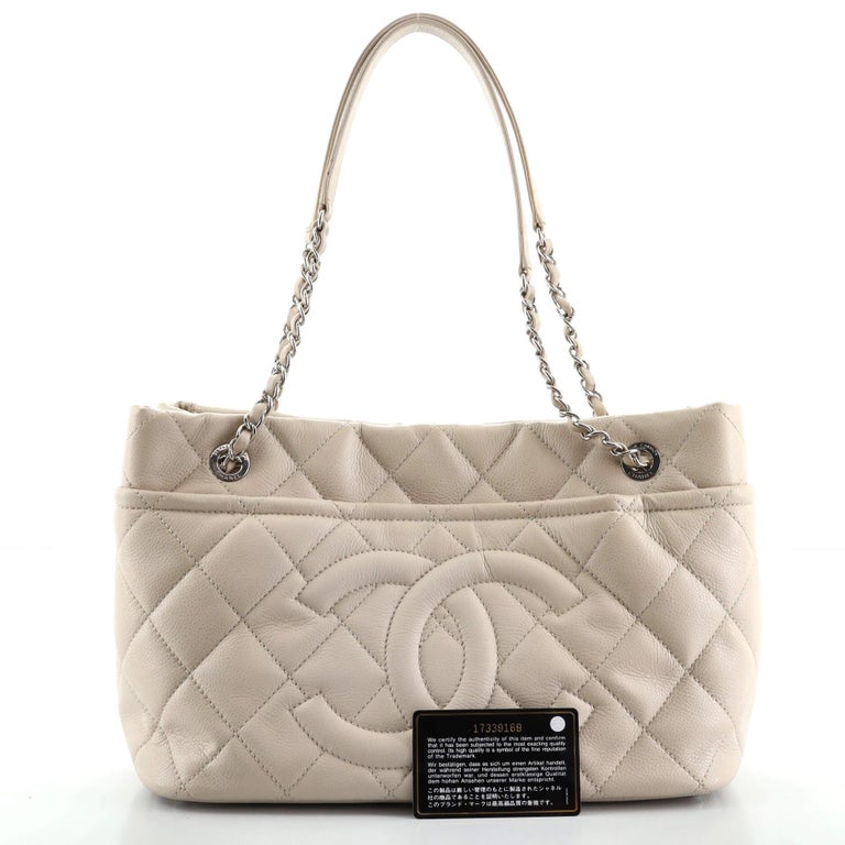 Chanel Timeless CC Soft Tote Quilted Caviar Medium at 1stDibs