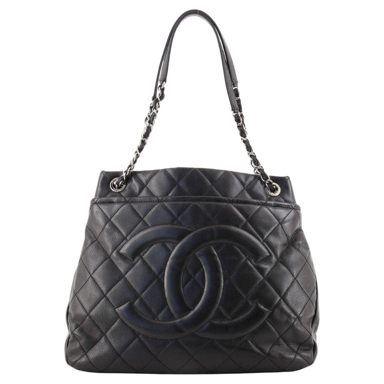 Chanel Timeless CC Soft Tote Quilted Caviar XL at 1stDibs