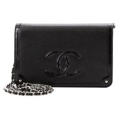 Chanel Timeless CC Wallet on Chain Studded Patent and Leather