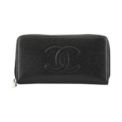 Chanel Timeless CC Zipped Wallet Caviar Long