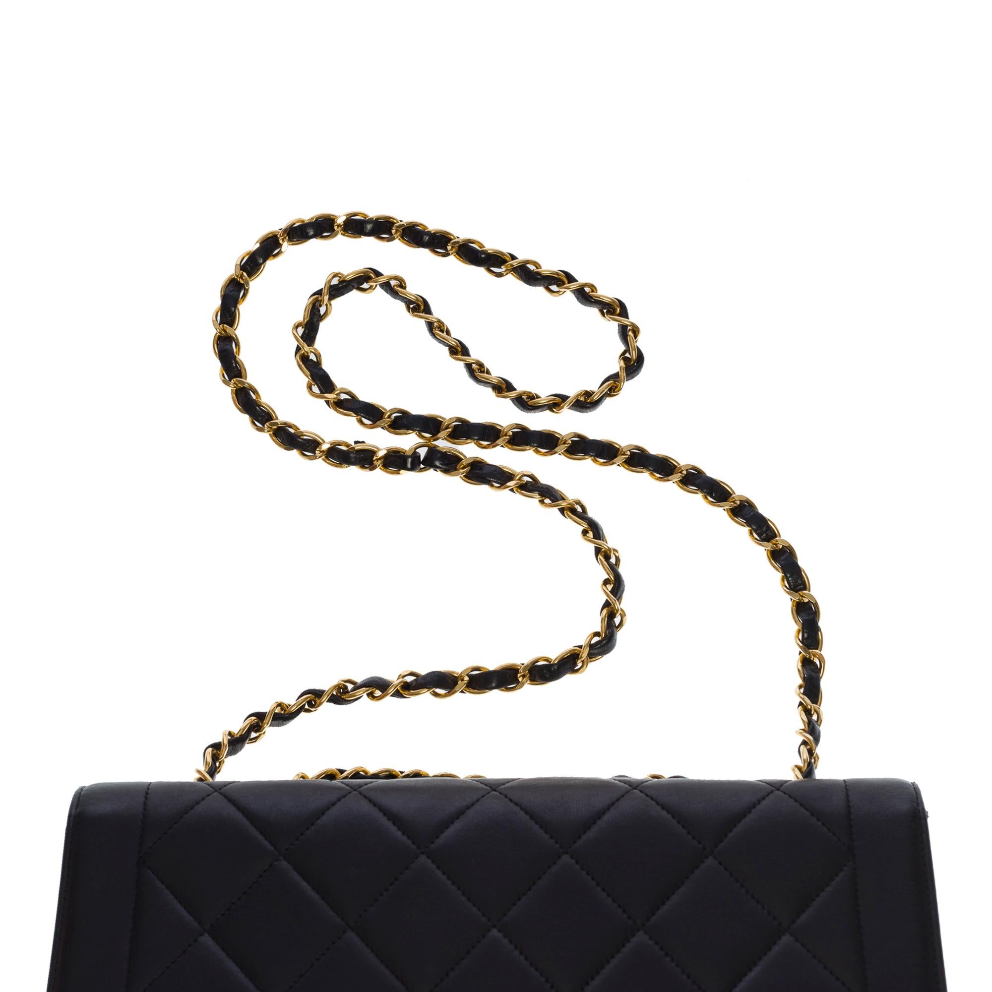 Chanel Timeless/Classic double Flap shoulder bag in black quilted lambskin, GHW 4
