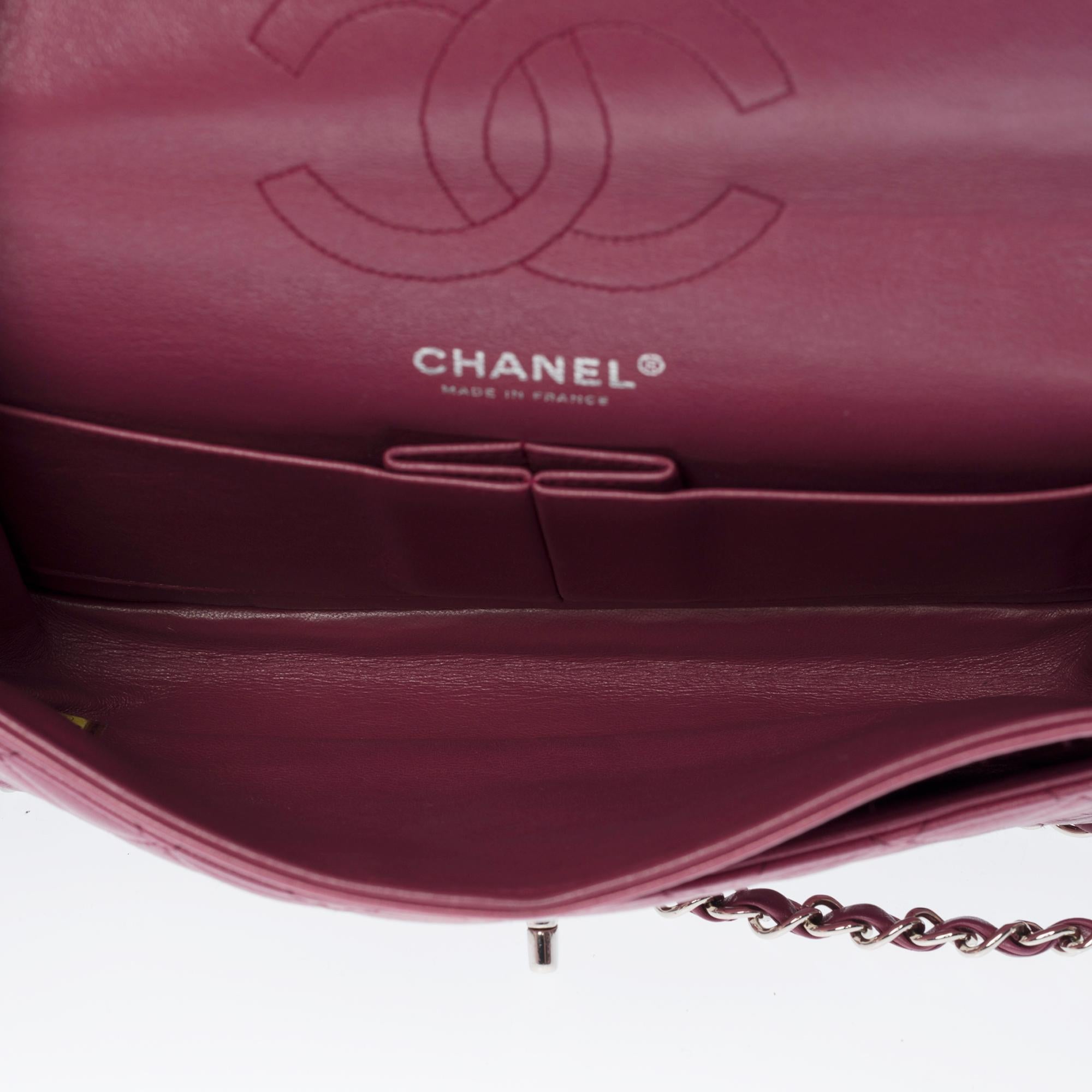 Chanel Timeless/Classic double Flap shoulder bag in Mauve quilted lambskin, SHW 1