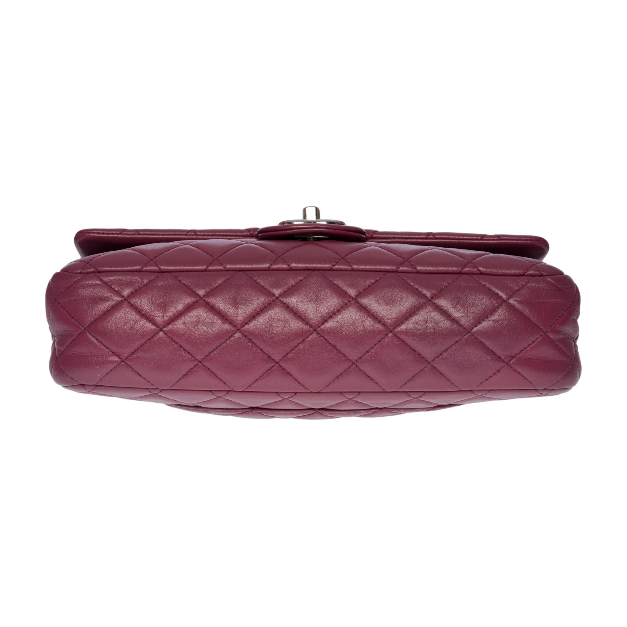 Chanel Timeless/Classic double Flap shoulder bag in Mauve quilted lambskin, SHW 3