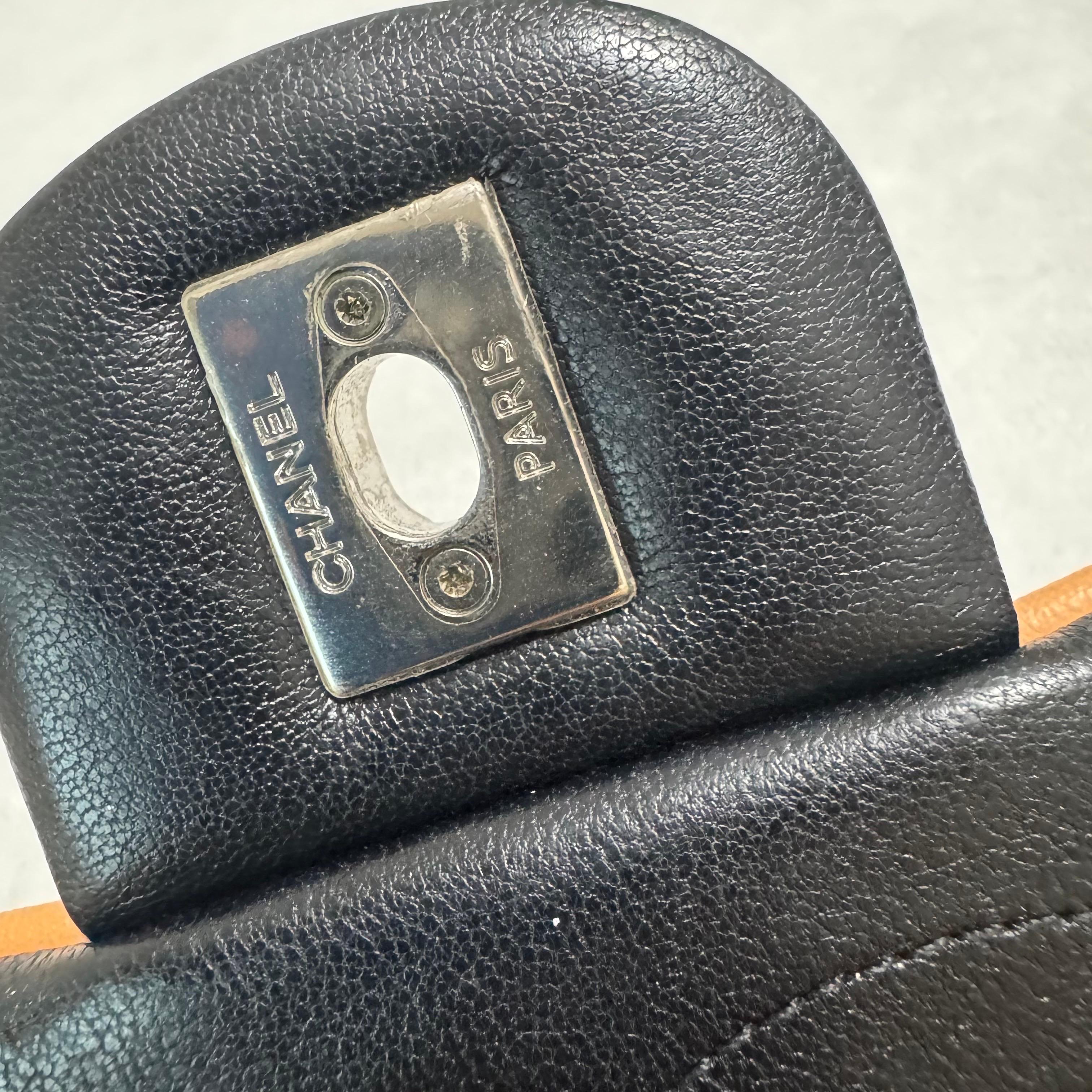 Chanel Timeless Classic Flap Lambskin Plexiglass Quilted Medium Cuba Color Black For Sale 12