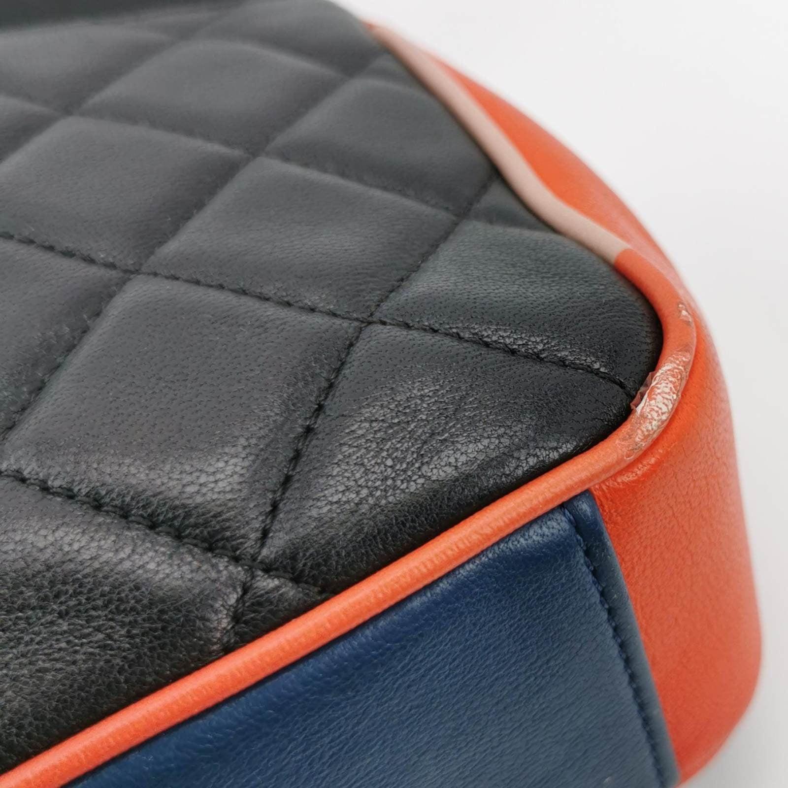 Chanel Timeless Classic Flap Lambskin Plexiglass Quilted Medium Cuba Color Black 4