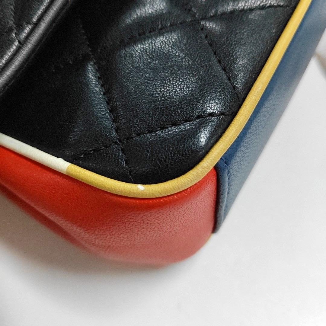 Chanel Timeless Classic Flap Lambskin Plexiglass Quilted Small Cuba Color Black 9