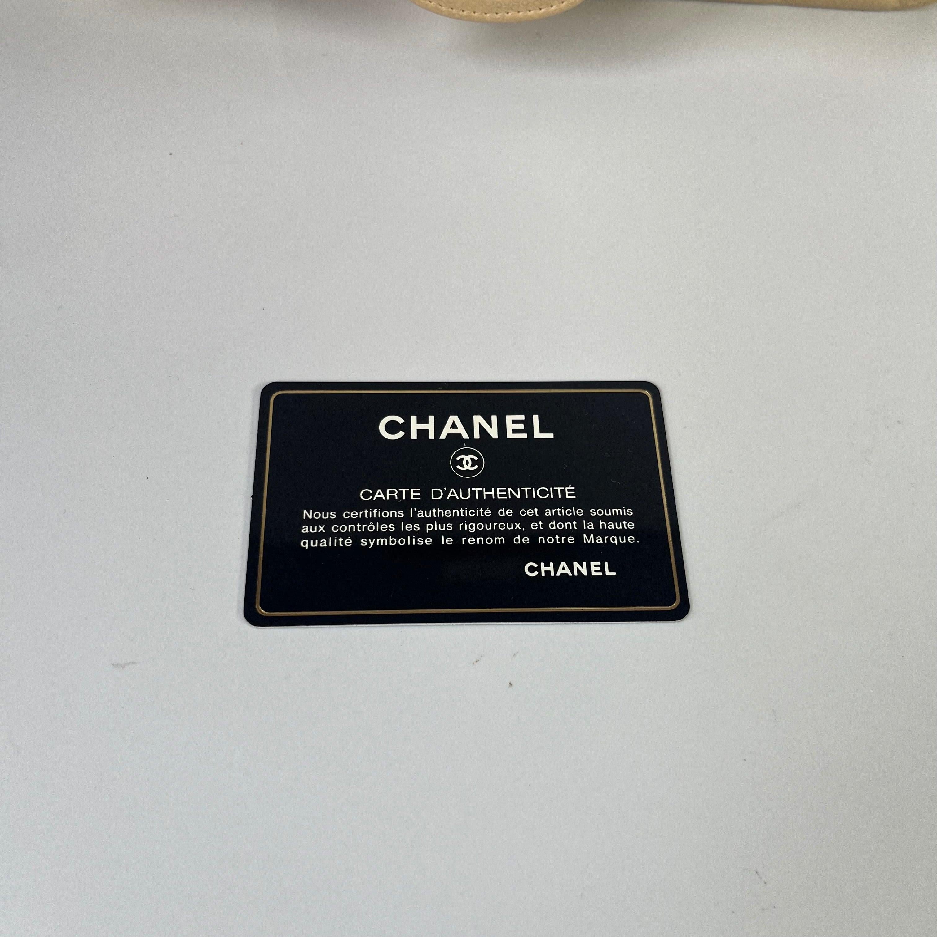 Chanel Timeless Classic Flap Medium Beige Caviar Leather Gold Hardware 2009-2010 7