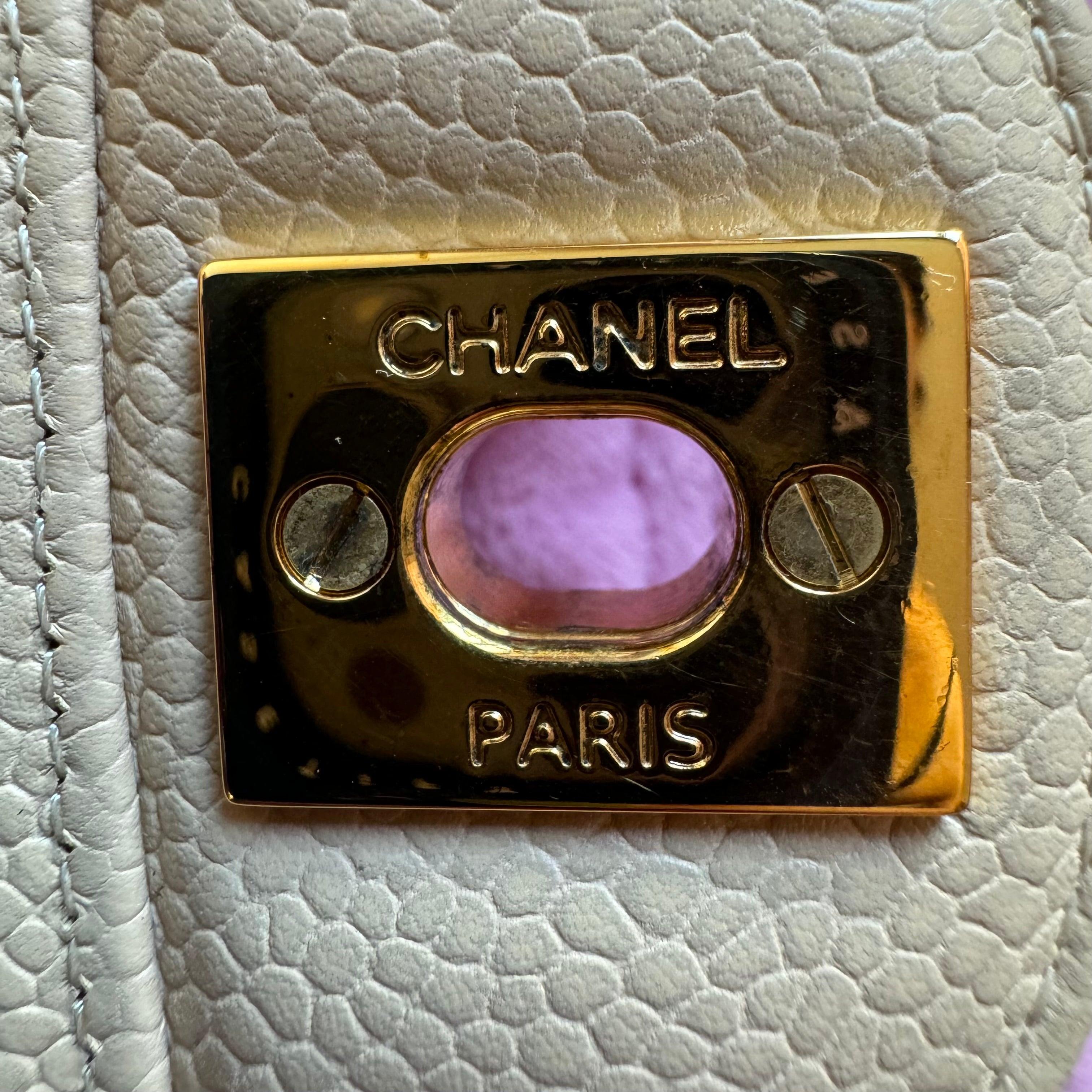 Chanel Timeless Classic Flap Medium Beige Caviar Leather Gold Hardware 2009-2010 14