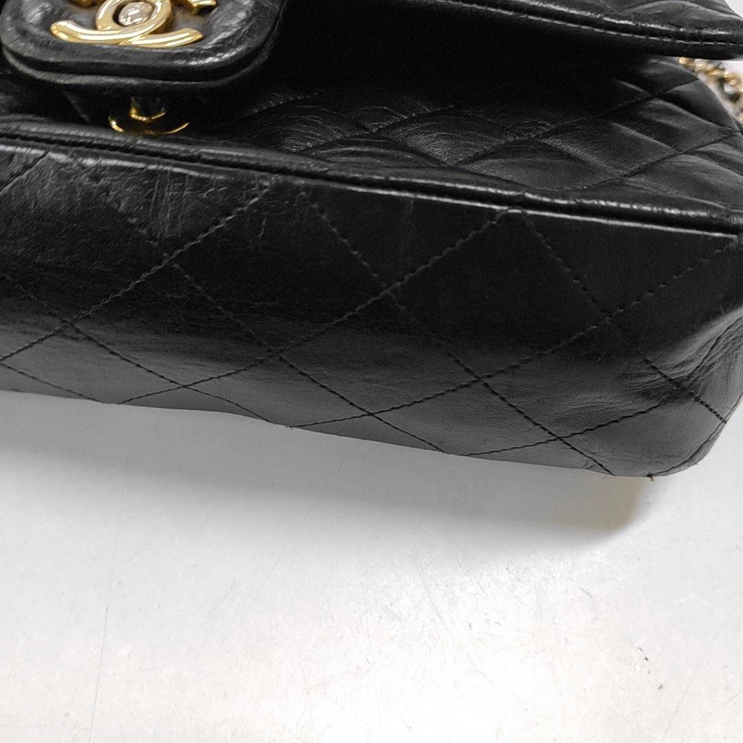 Chanel Timeless Classic Flap Medium Black Lambskin Leather Gold Hardware 11