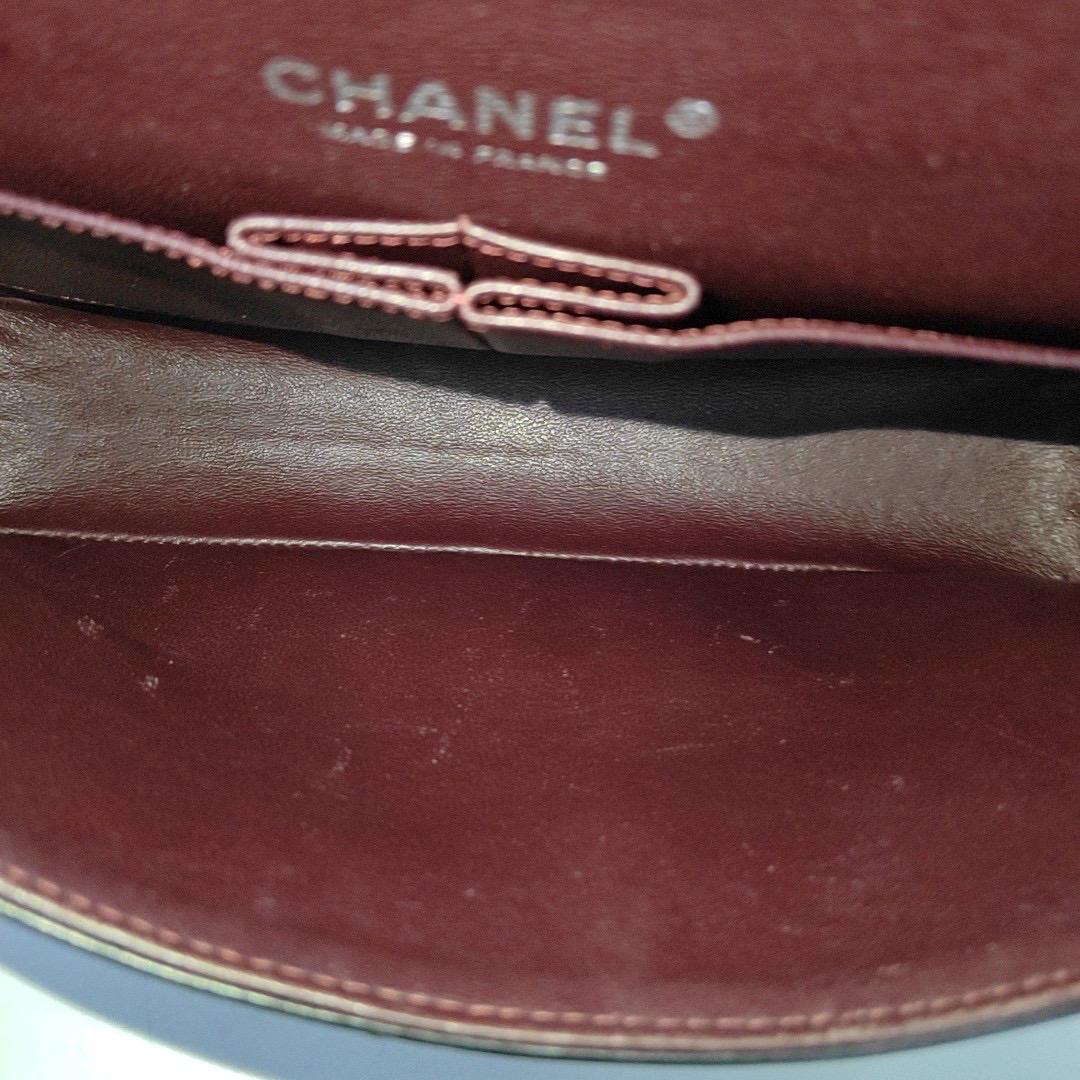 Chanel Timeless Classic Flap Medium Black Lambskin Leather Silver Hardware, 2013 11