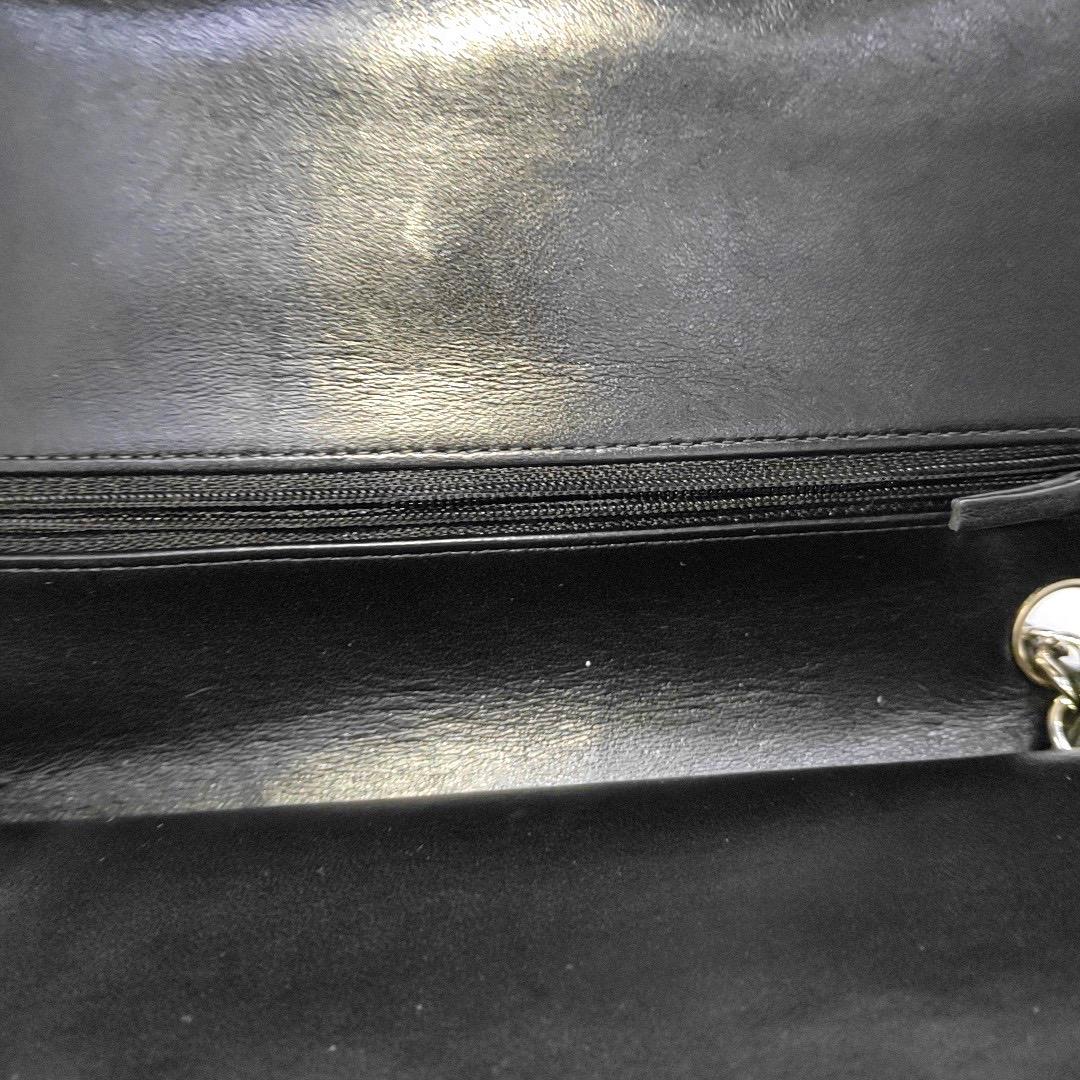 Chanel Timeless Classic Flap Medium Black Lambskin Leather Silver Hardware, 2013 5