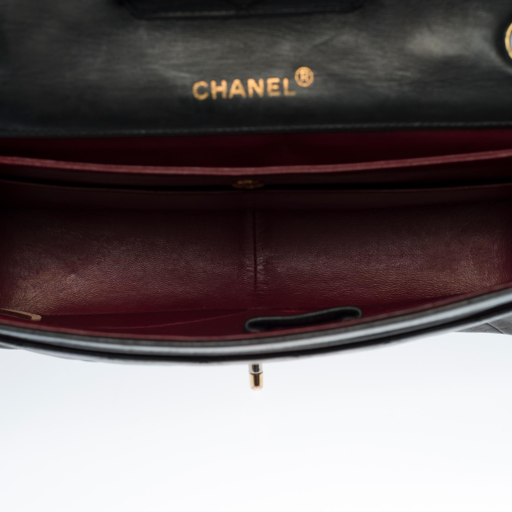 Chanel Timeless/Classic Flap shoulder bag in black quilted lambskin, GHW 2