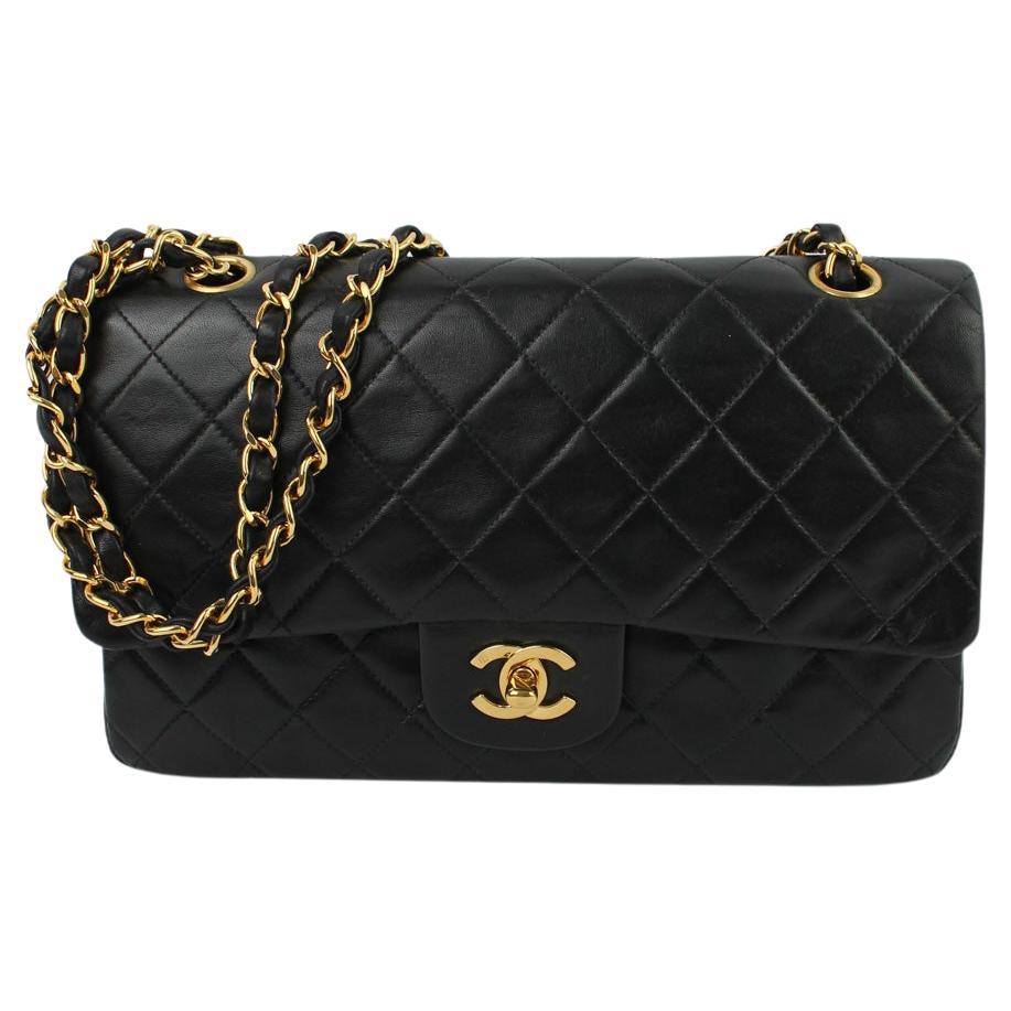 Chanel Timeless Classic Media Nera Oro For Sale