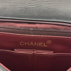 CHANEL Timeless Classic Mini Single Flap Black Lambskin Handbag 1989–1991