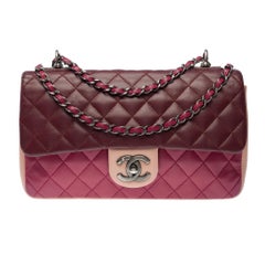 Chanel Timeless/Classic shoulder bag in Tricolor quilted lambskin , ASHW