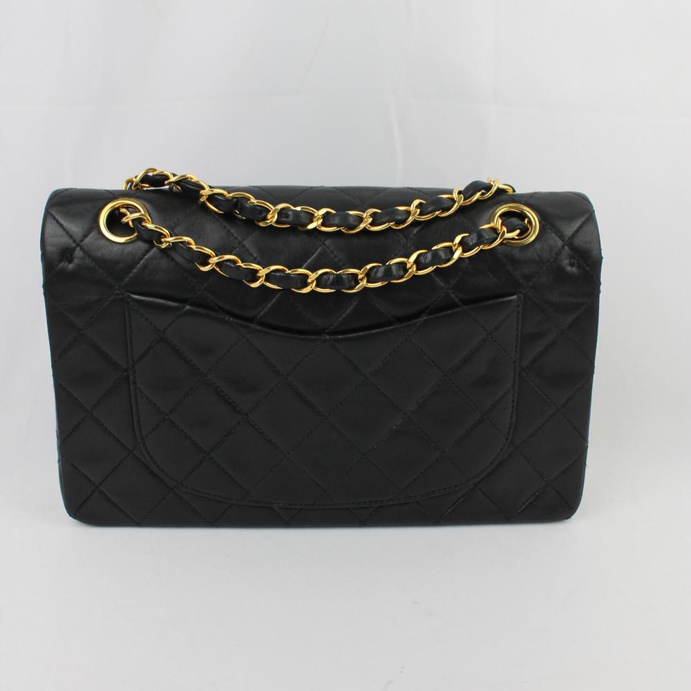 Chanel Timeless Classic Small Black Gold In Excellent Condition For Sale In Rubano, IT